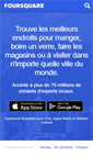 Mobile Screenshot of fr.foursquare.com