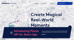 Desktop Screenshot of developer.foursquare.com