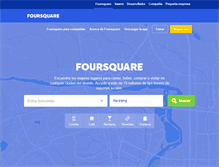 Tablet Screenshot of es.foursquare.com