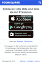 Mobile Screenshot of de.foursquare.com