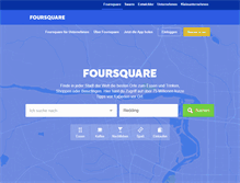 Tablet Screenshot of de.foursquare.com